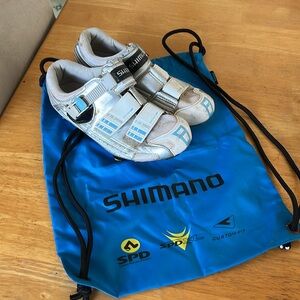 Shimano women’s Cycling Shoes - Silver and Blue